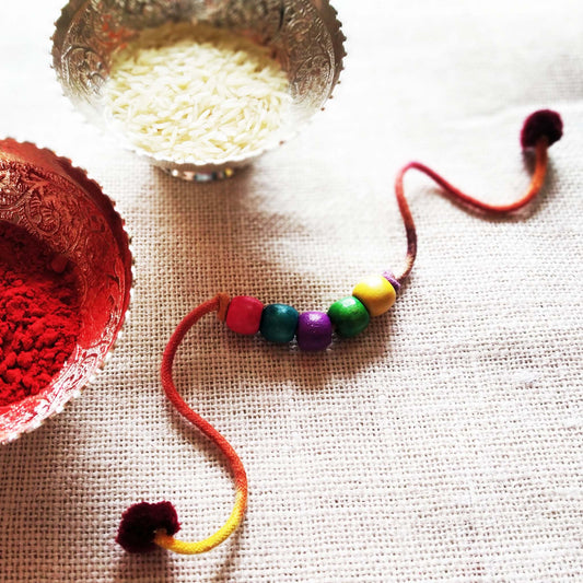 Multicolor Beaded Rakhi