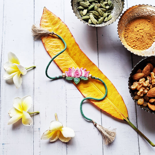Serene Lotus Rakhi