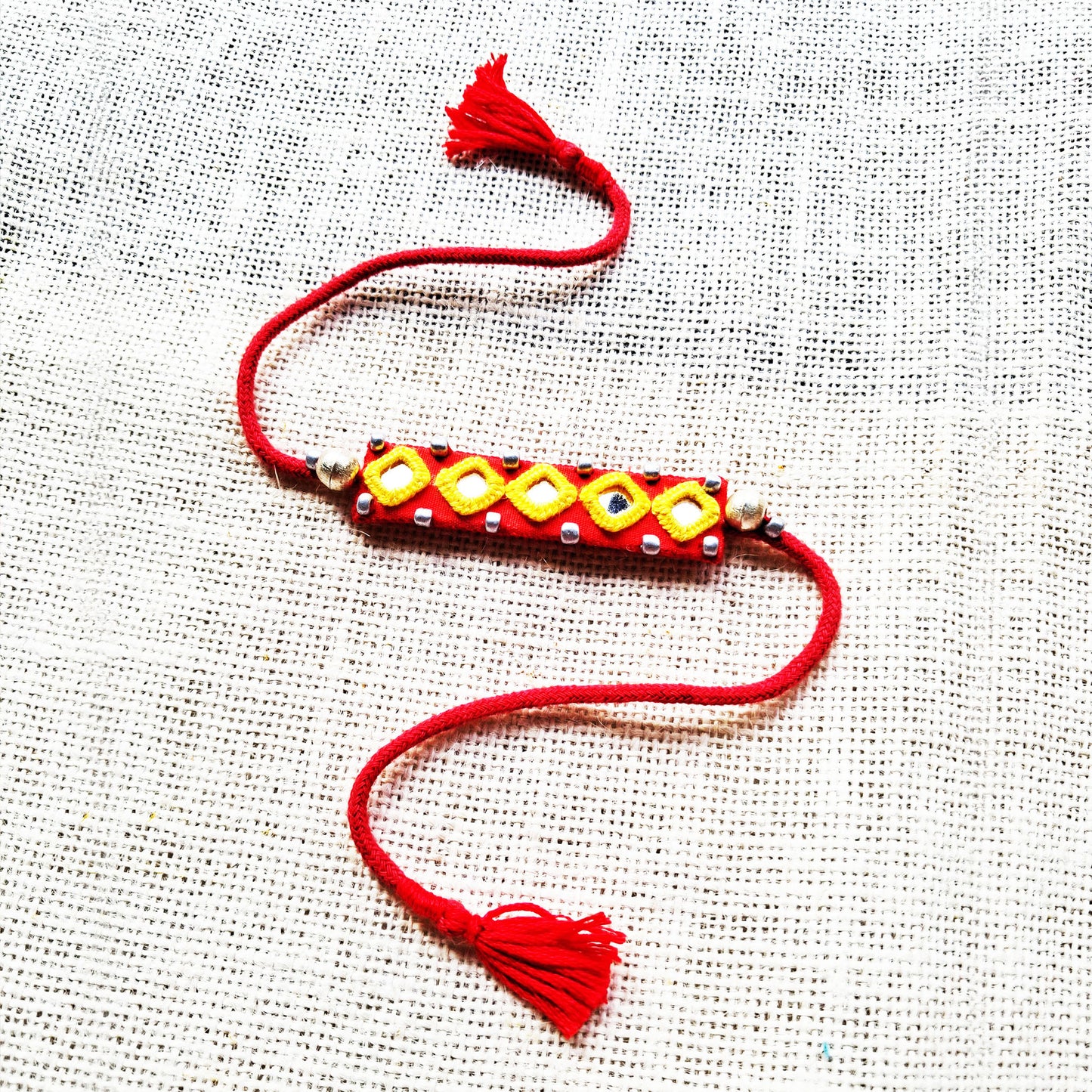 Red Rakhi Band
