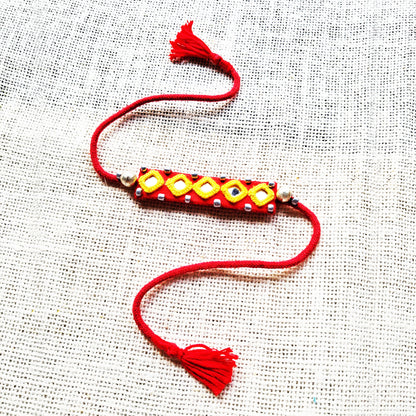 Red Rakhi Band