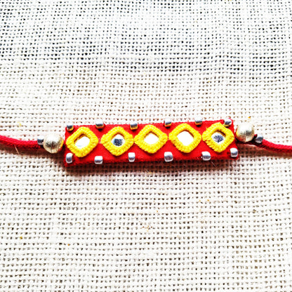 Red Rakhi Band