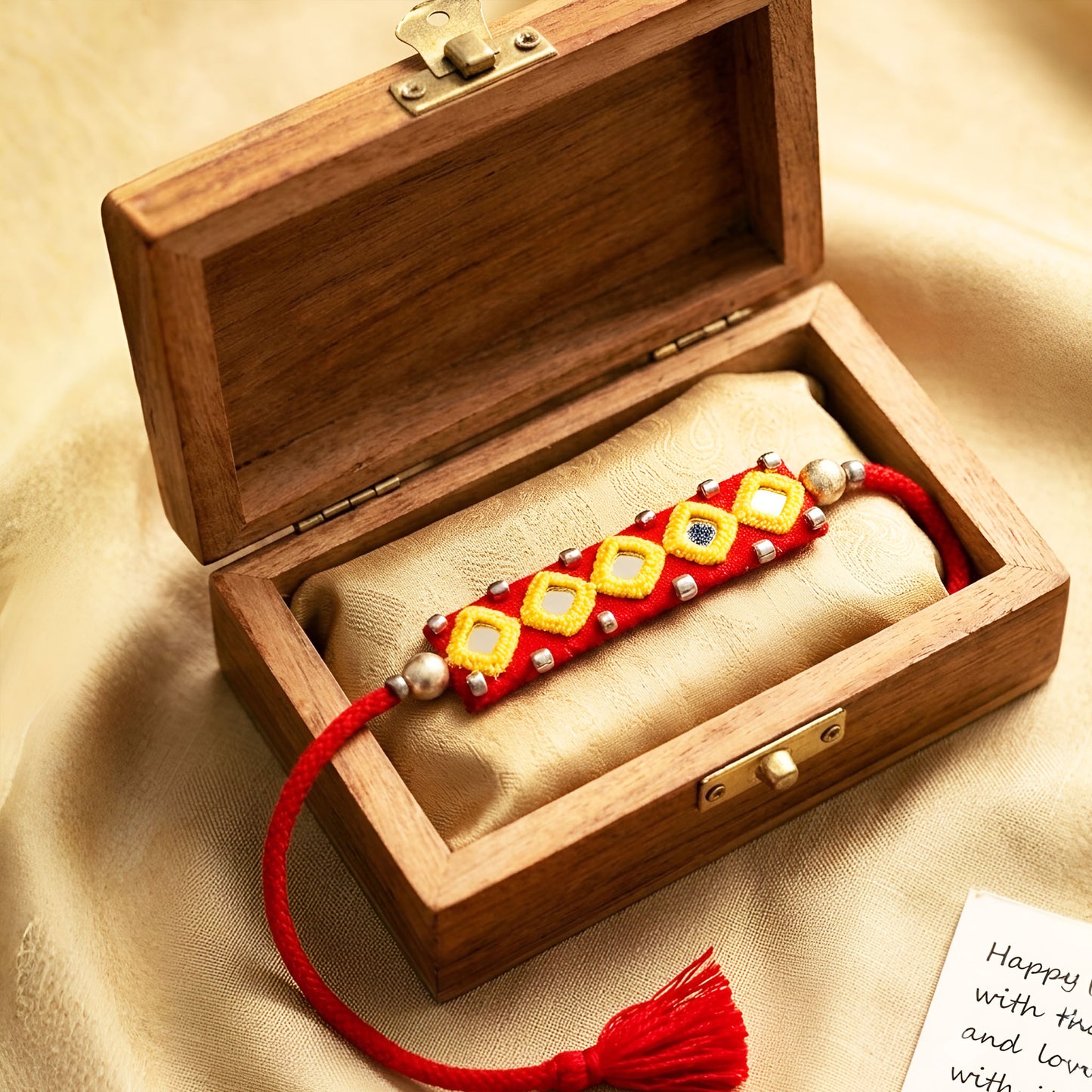 Red Rakhi Band