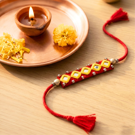 Red Rakhi Band