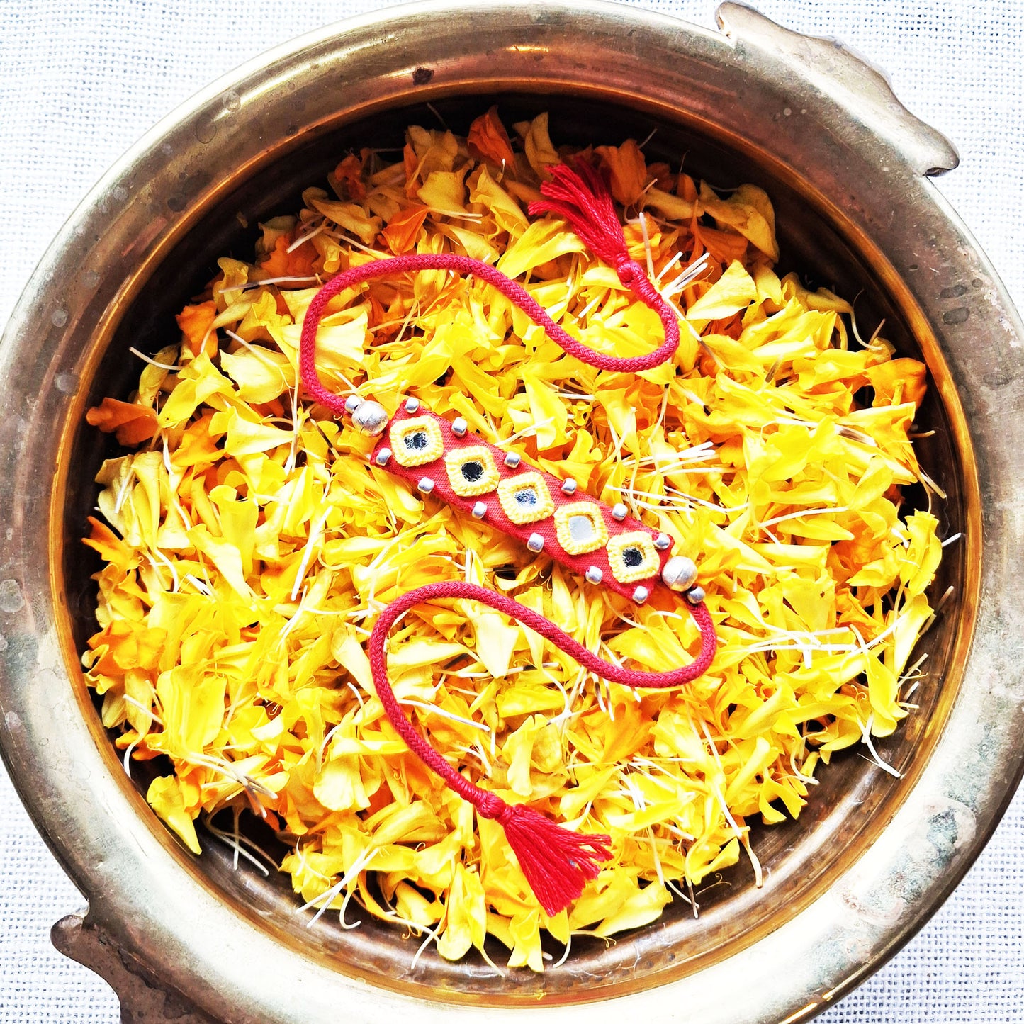 Red Rakhi Band