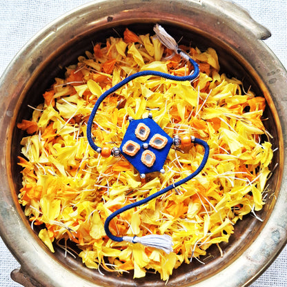 Blue Hexa Rakhi