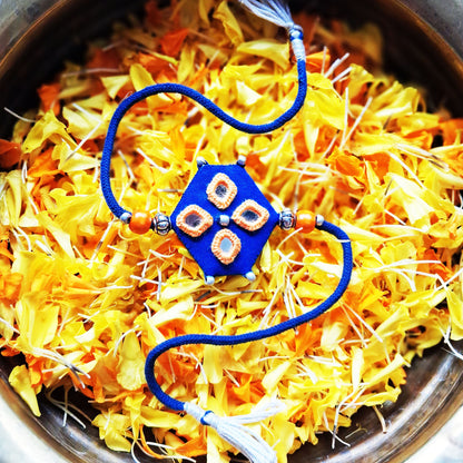 Blue Hexa Rakhi