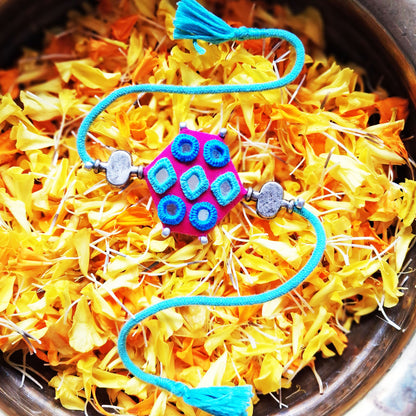Teal Shaded Rakhi