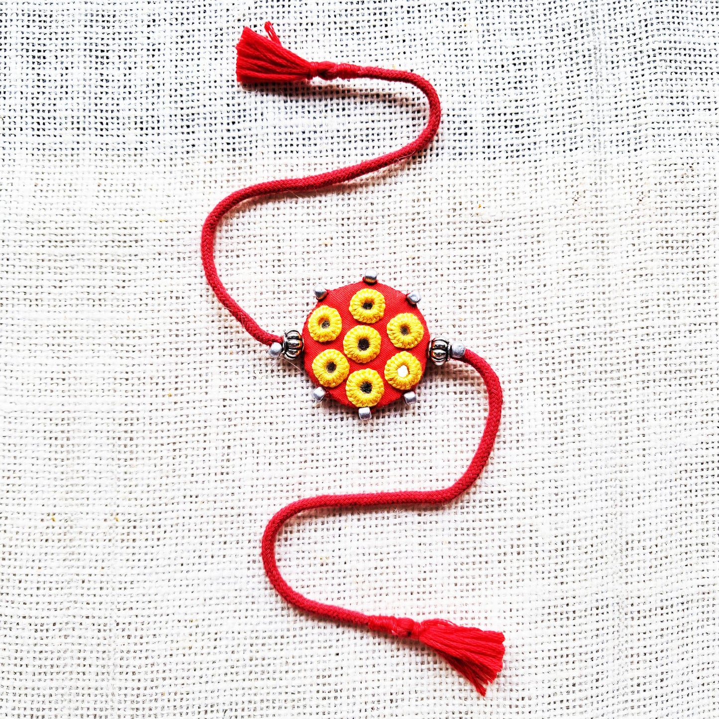 Ethnic Red Rakhi