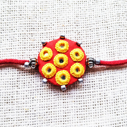 Ethnic Red Rakhi