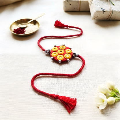 Ethnic Red Rakhi