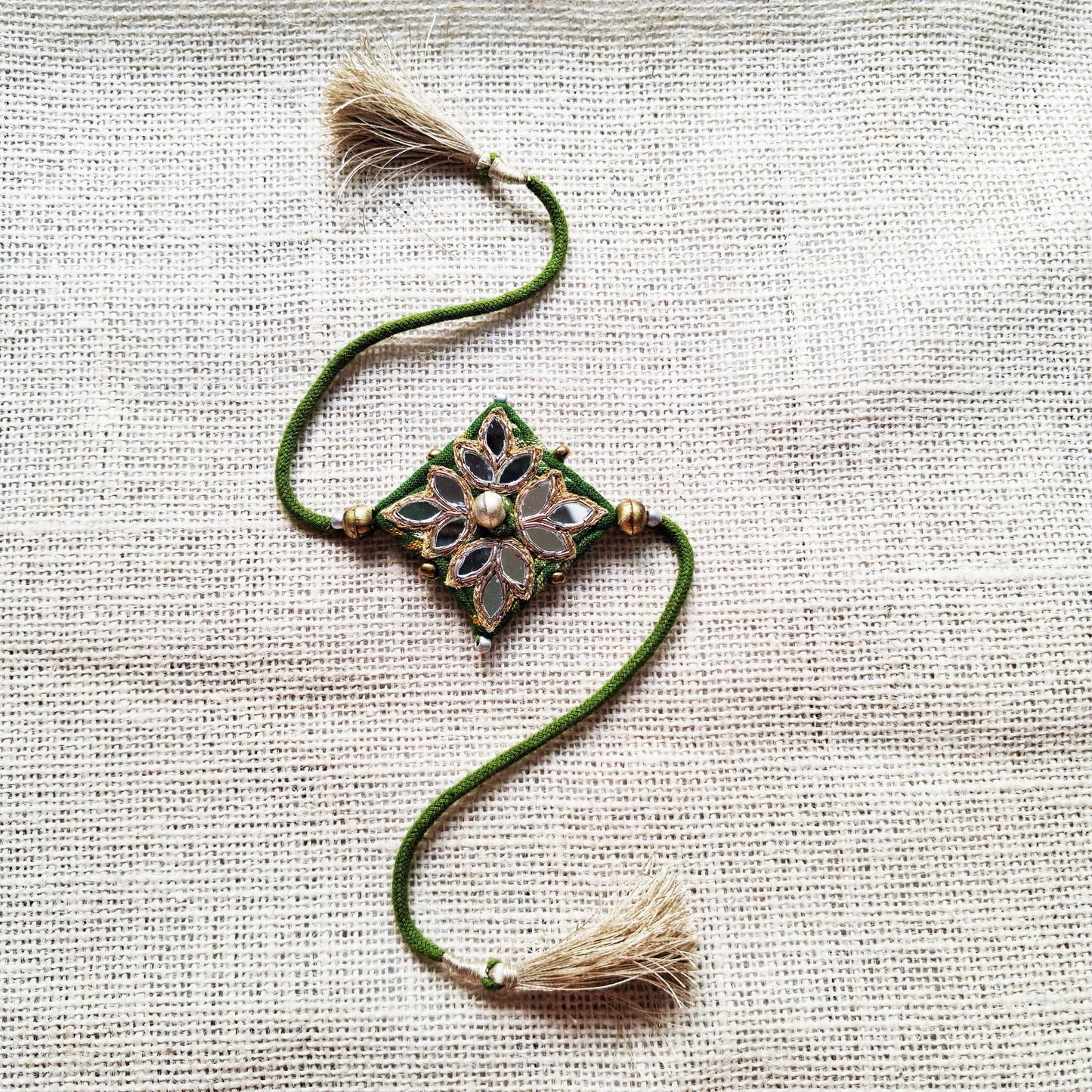 Green Mirror Rakhi