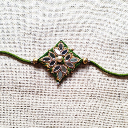 Green Mirror Rakhi