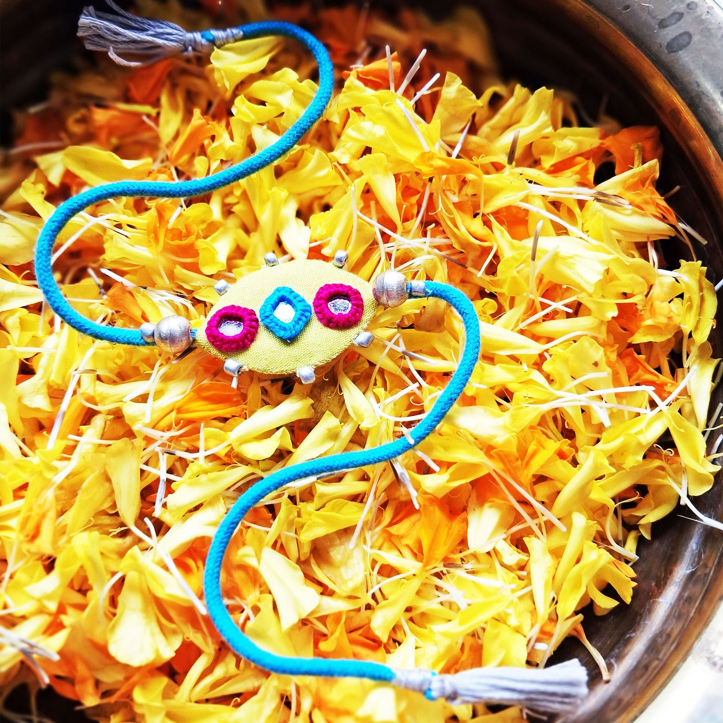 Lime Mirror Rakhi