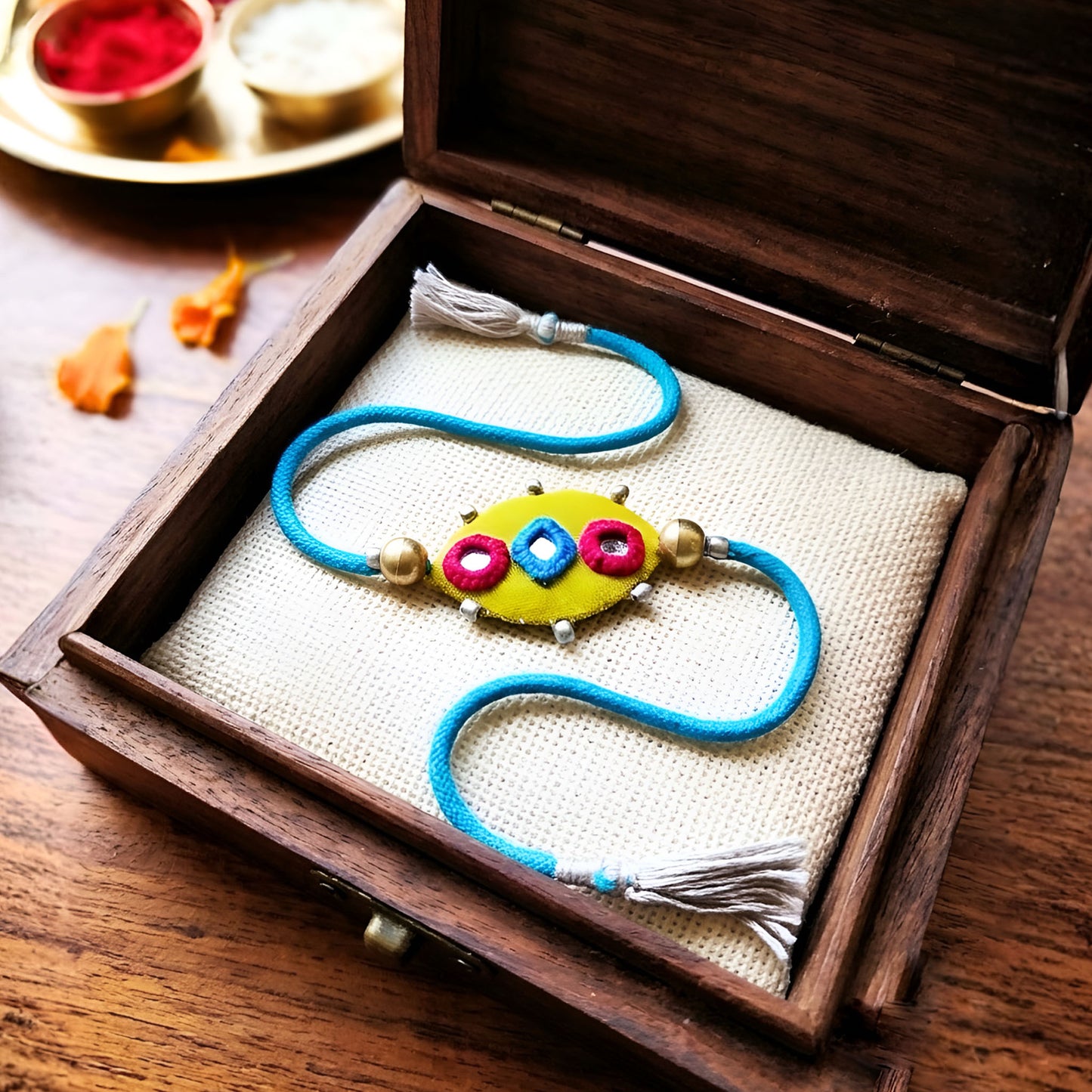 Lime Mirror Rakhi