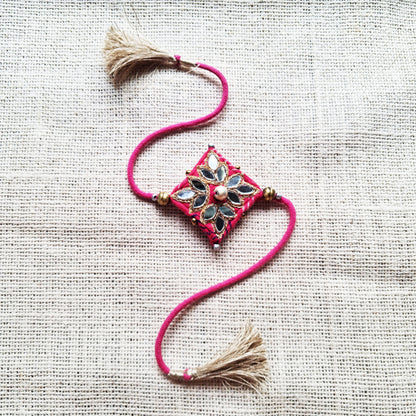 Pink Mirror Rakhi