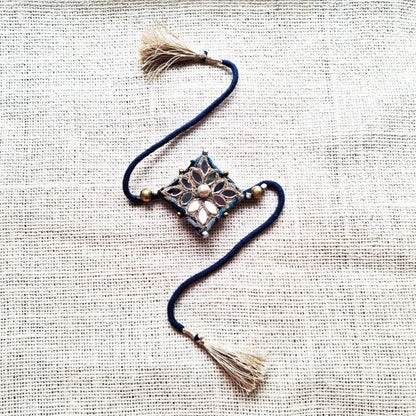 Blue Mirror Rakhi
