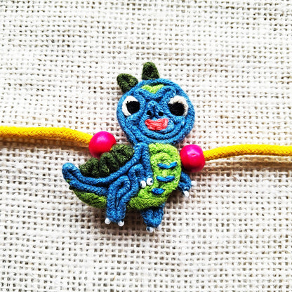 Teal Dino Rakhi