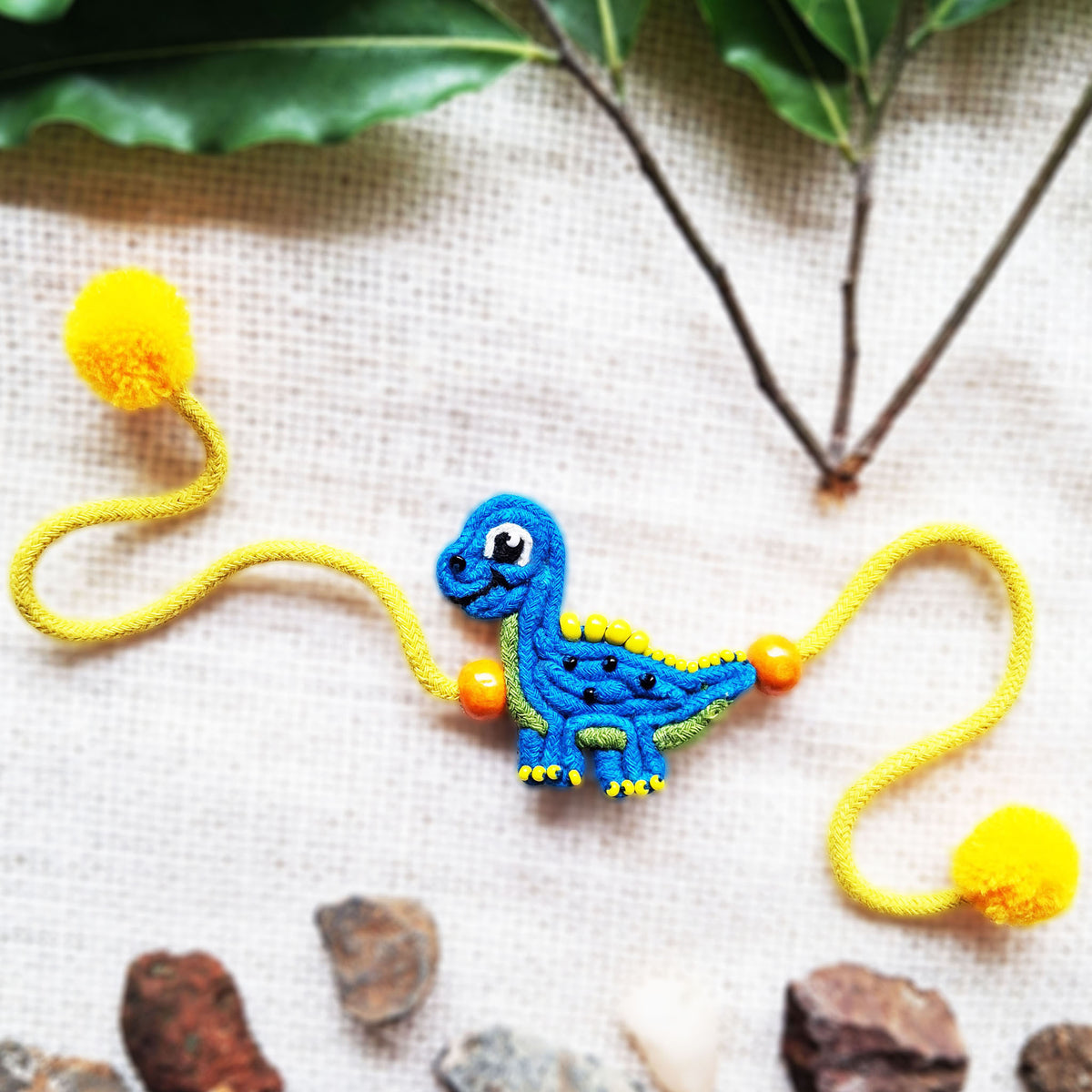 Blue Dino Rakhi