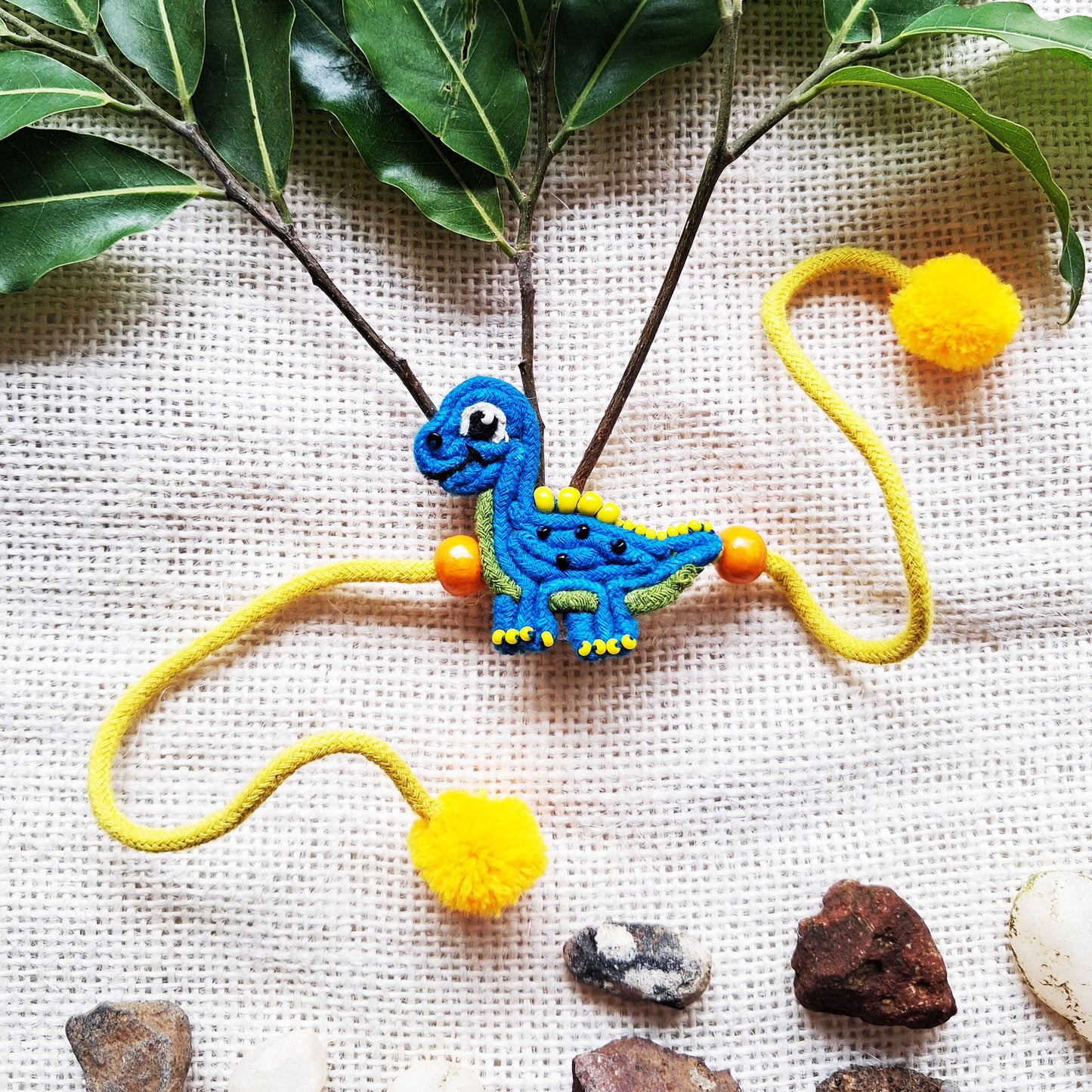 Blue Dino Rakhi