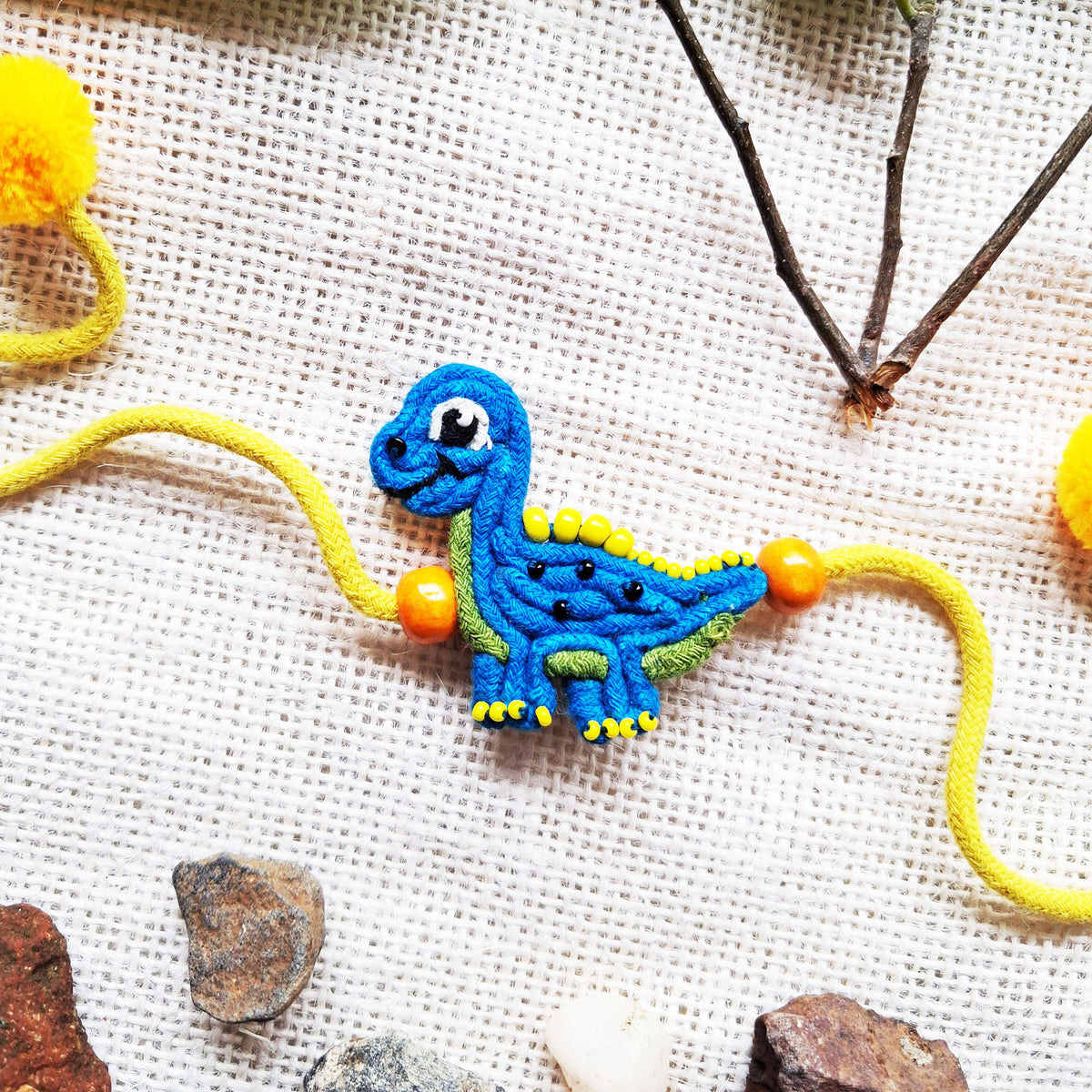 Blue Dino Rakhi