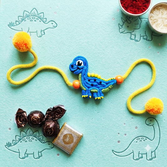 Blue Dino Rakhi