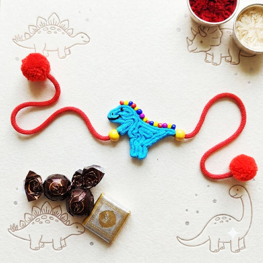 Playful Dino Rakhi
