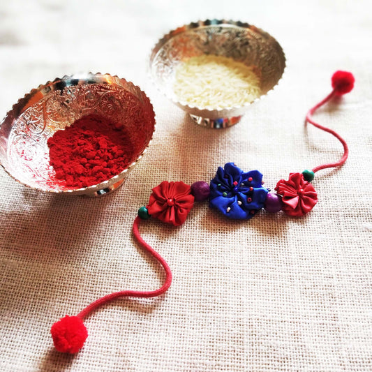 Three Flower Rakhi