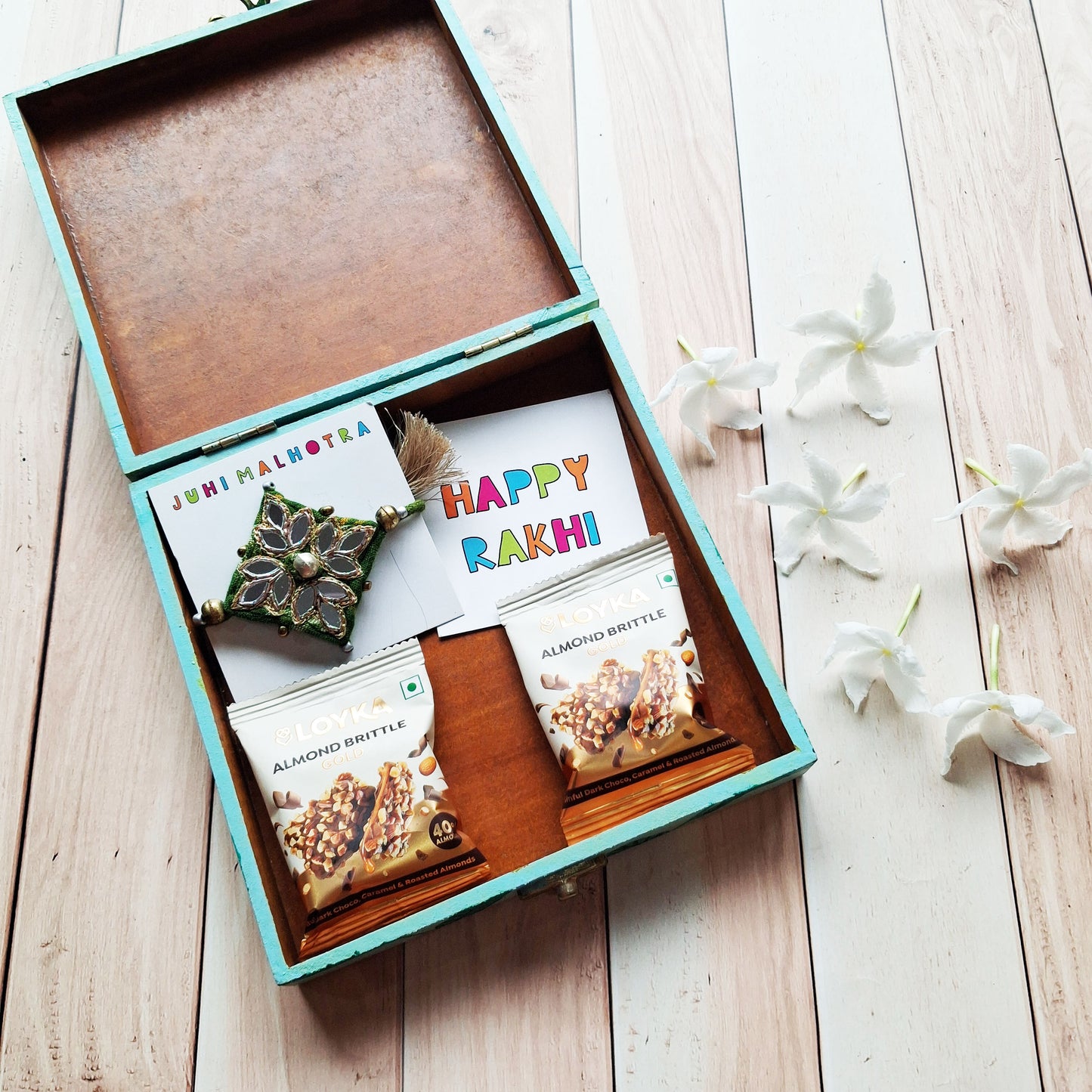 Green Leaf Rakhi Hamper