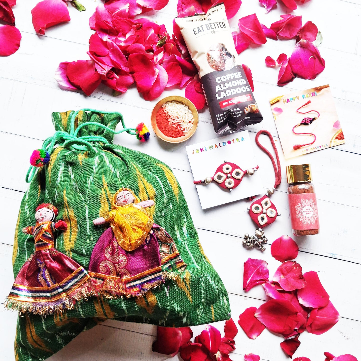Green Puppet Hamper for Bhaiya Bhabhi
