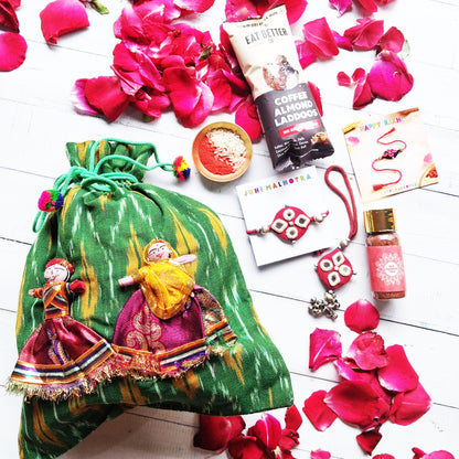 Green Puppet Hamper for Bhaiya Bhabhi
