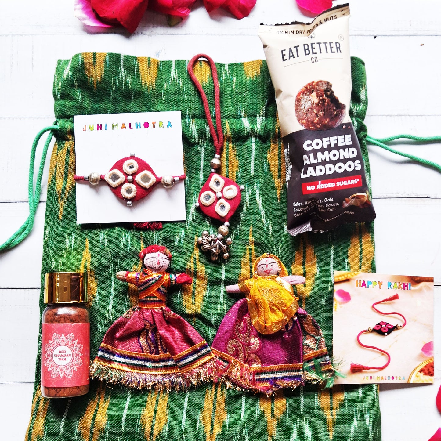 Green Puppet Hamper for Bhaiya Bhabhi
