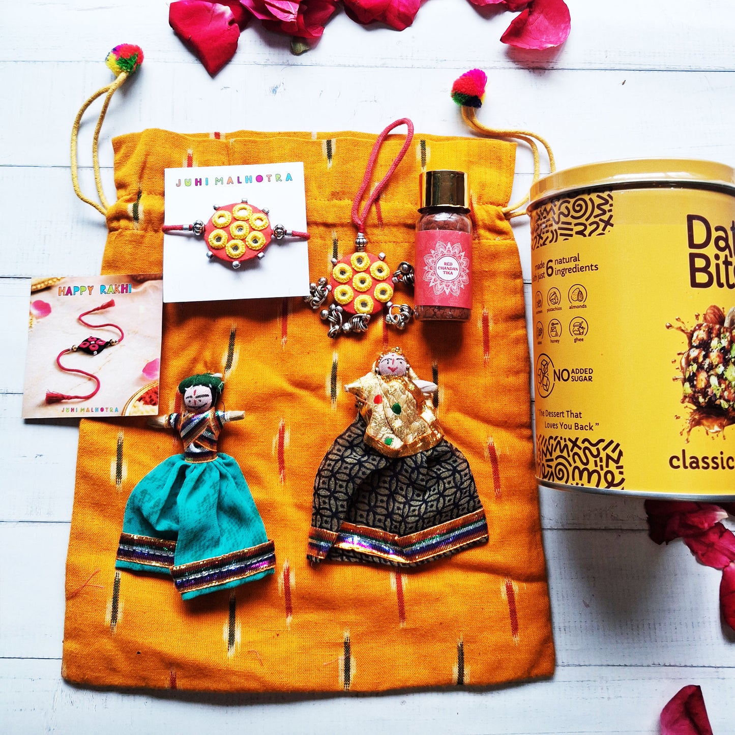 Mustard Love Hamper for Bhaiya Bhabhi