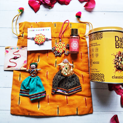 Mustard Love Hamper for Bhaiya Bhabhi