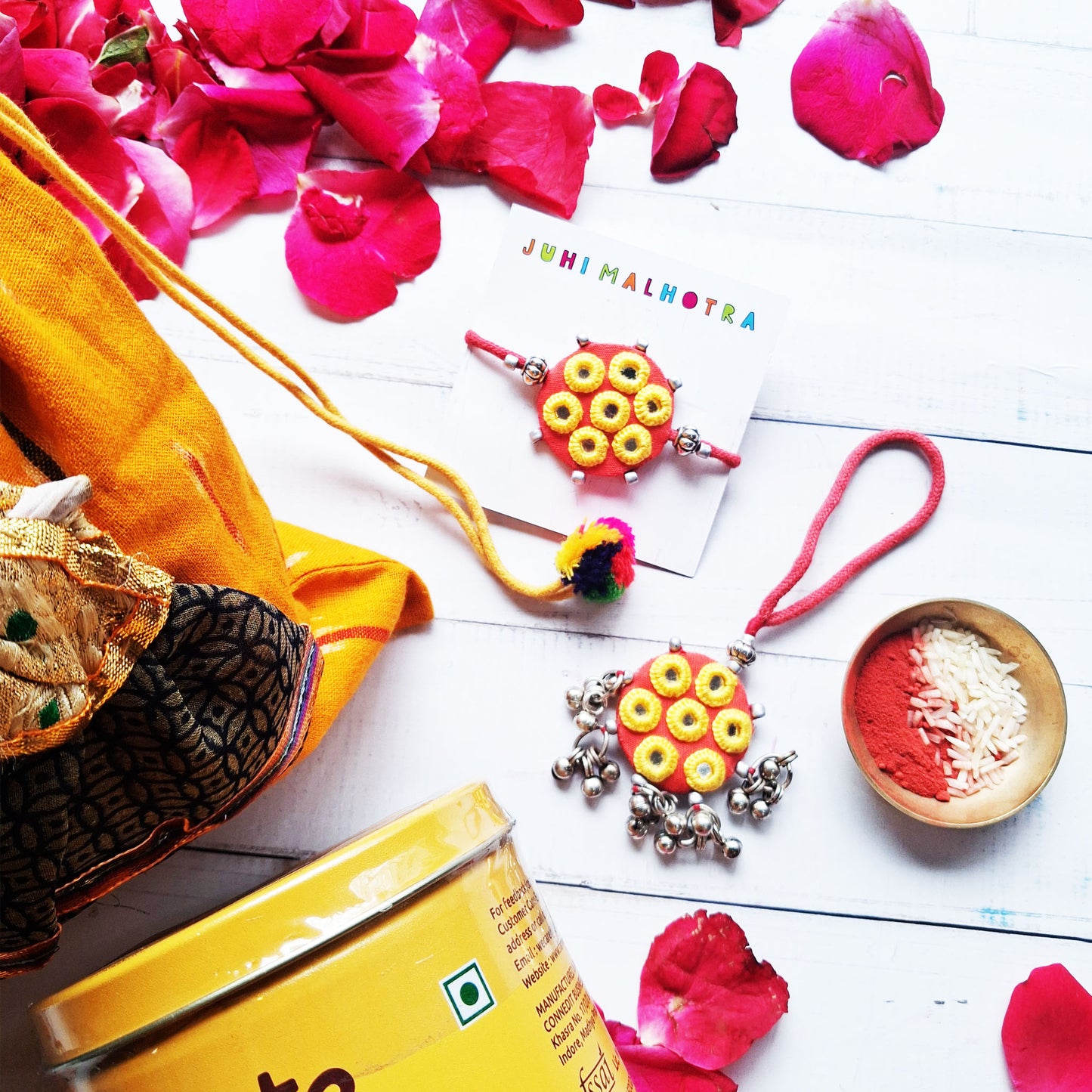 Mustard Love Hamper for Bhaiya Bhabhi