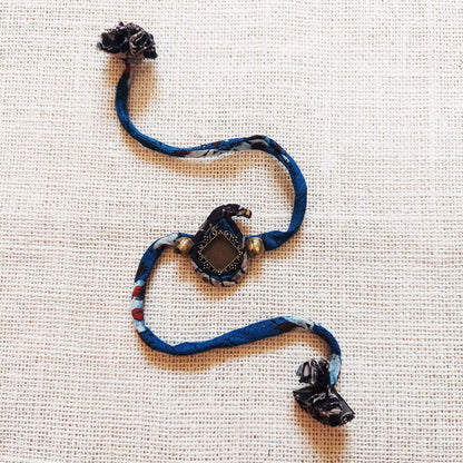 Ambi Ajrakh Rakhi Lumba Set