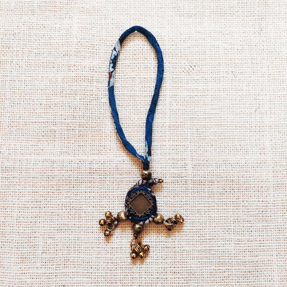 Ambi Ajrakh Rakhi Lumba Set