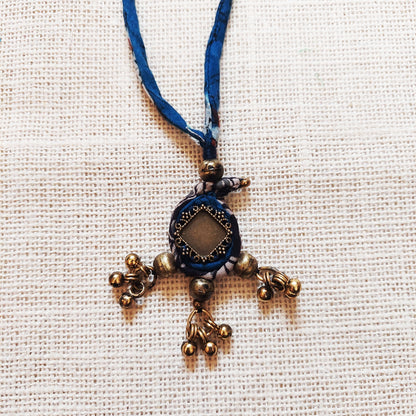 Ambi Ajrakh Rakhi Lumba Set