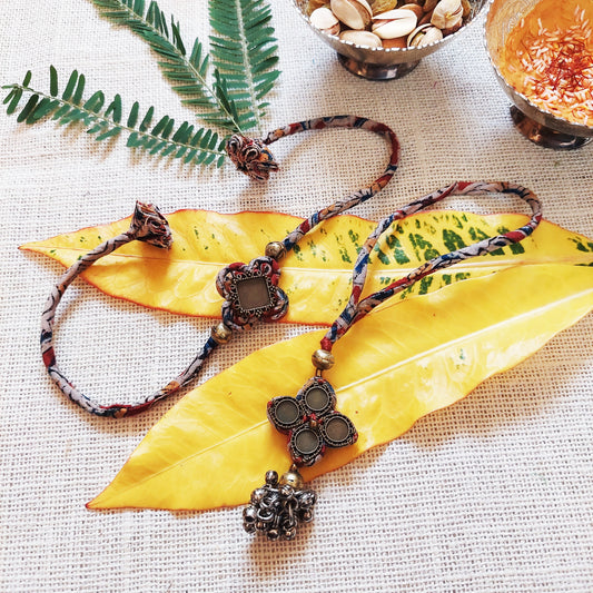 Kalamkari Rakhi Lumba Set