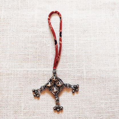 Antique Silver Rakhi Lumba Set