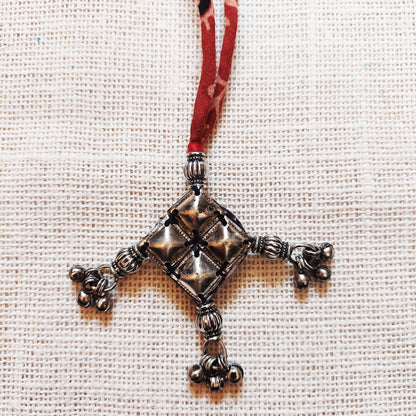 Antique Silver Rakhi Lumba Set