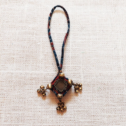 Antique Ajrakh Rakhi Lumba Set