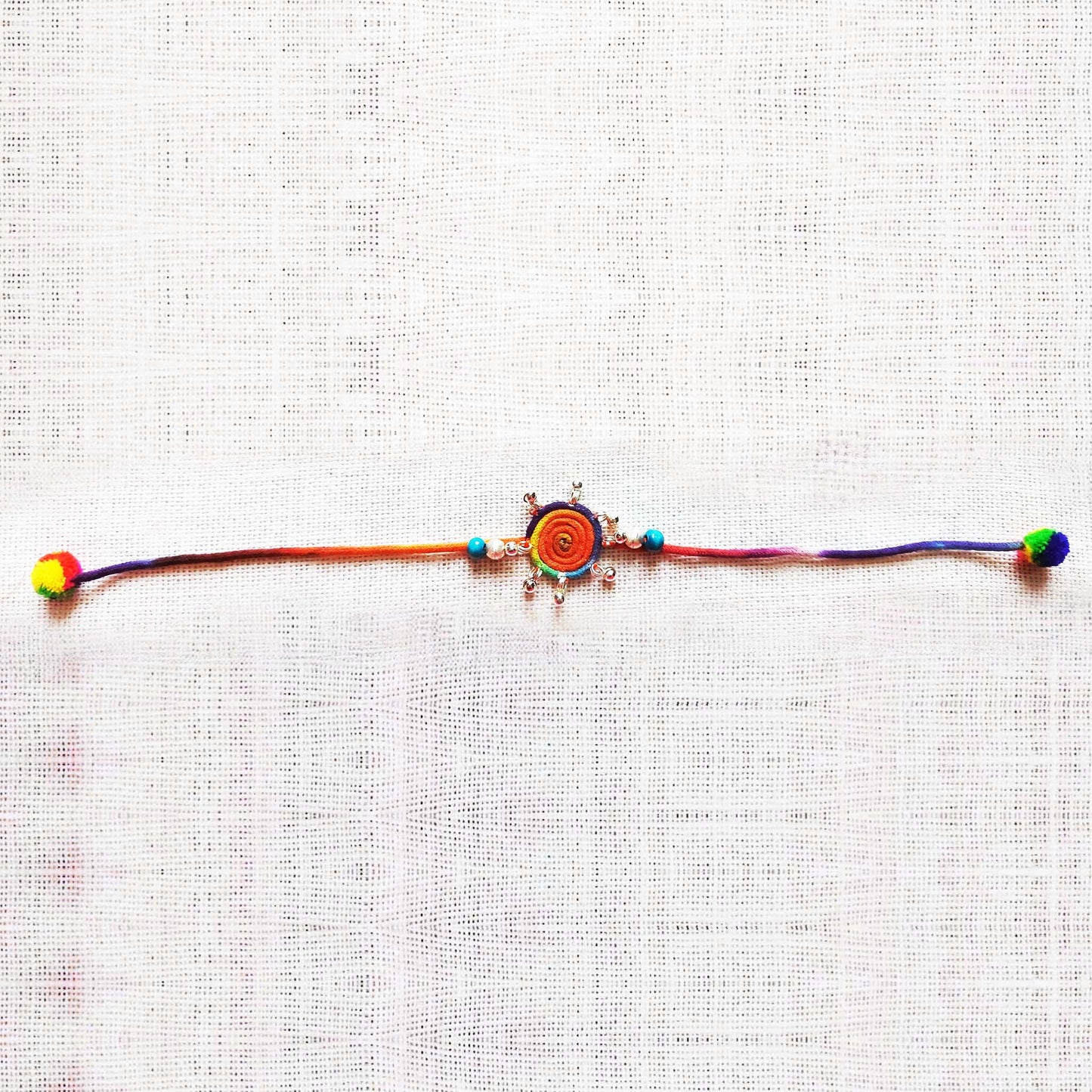 Multicolor Elephant Rakhi Lumba set