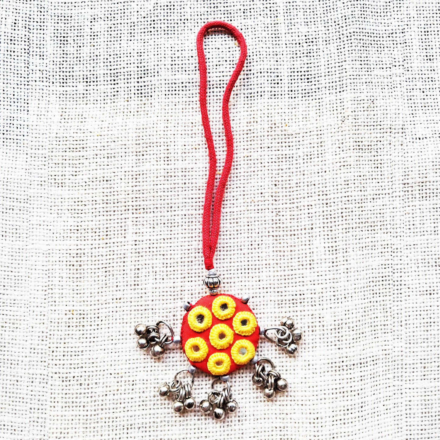 Ethnic Red Rakhi Lumba Set