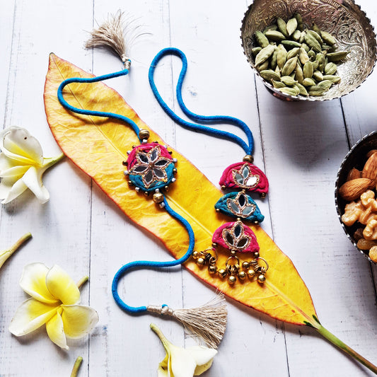 Ikat Rakhi Lumba Set