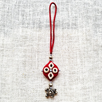 Earthy Mirror Rakhi Lumba Set