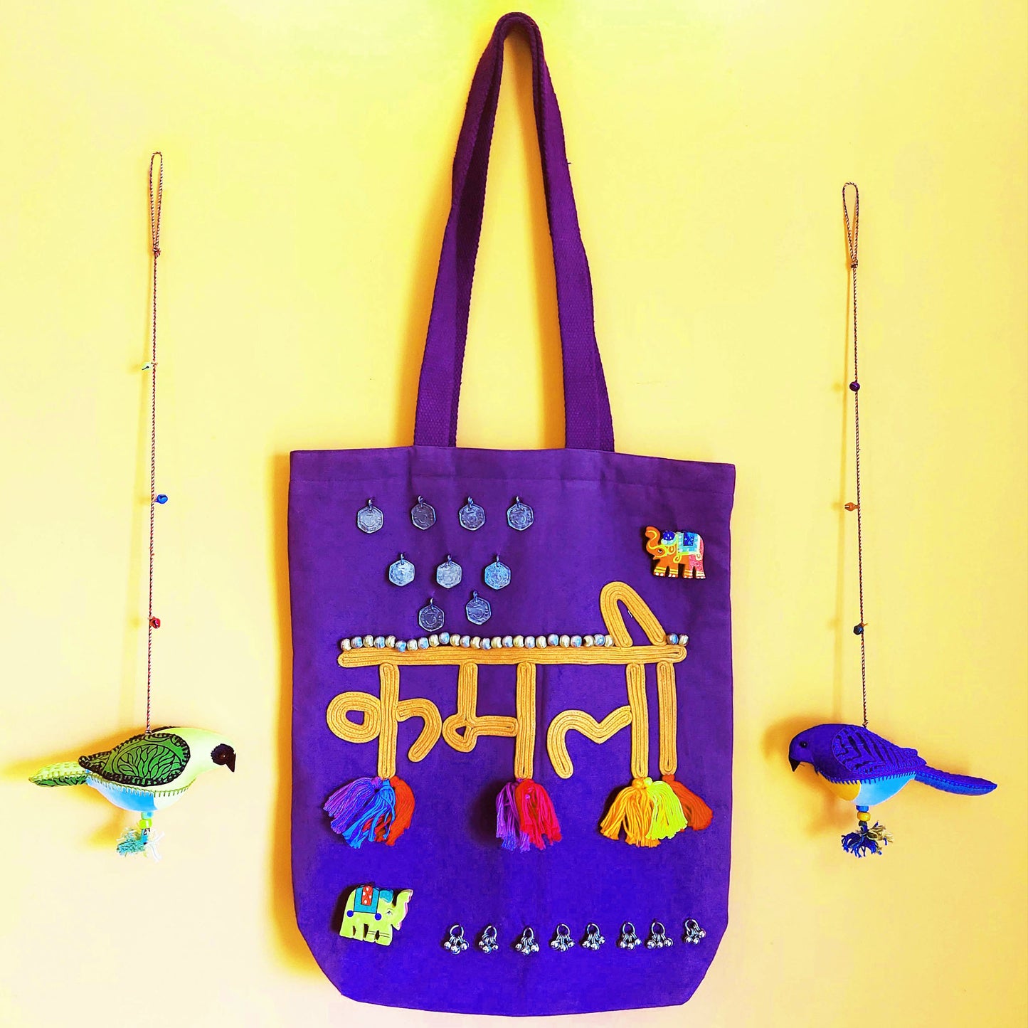 Kamli On Purple Tote Bag