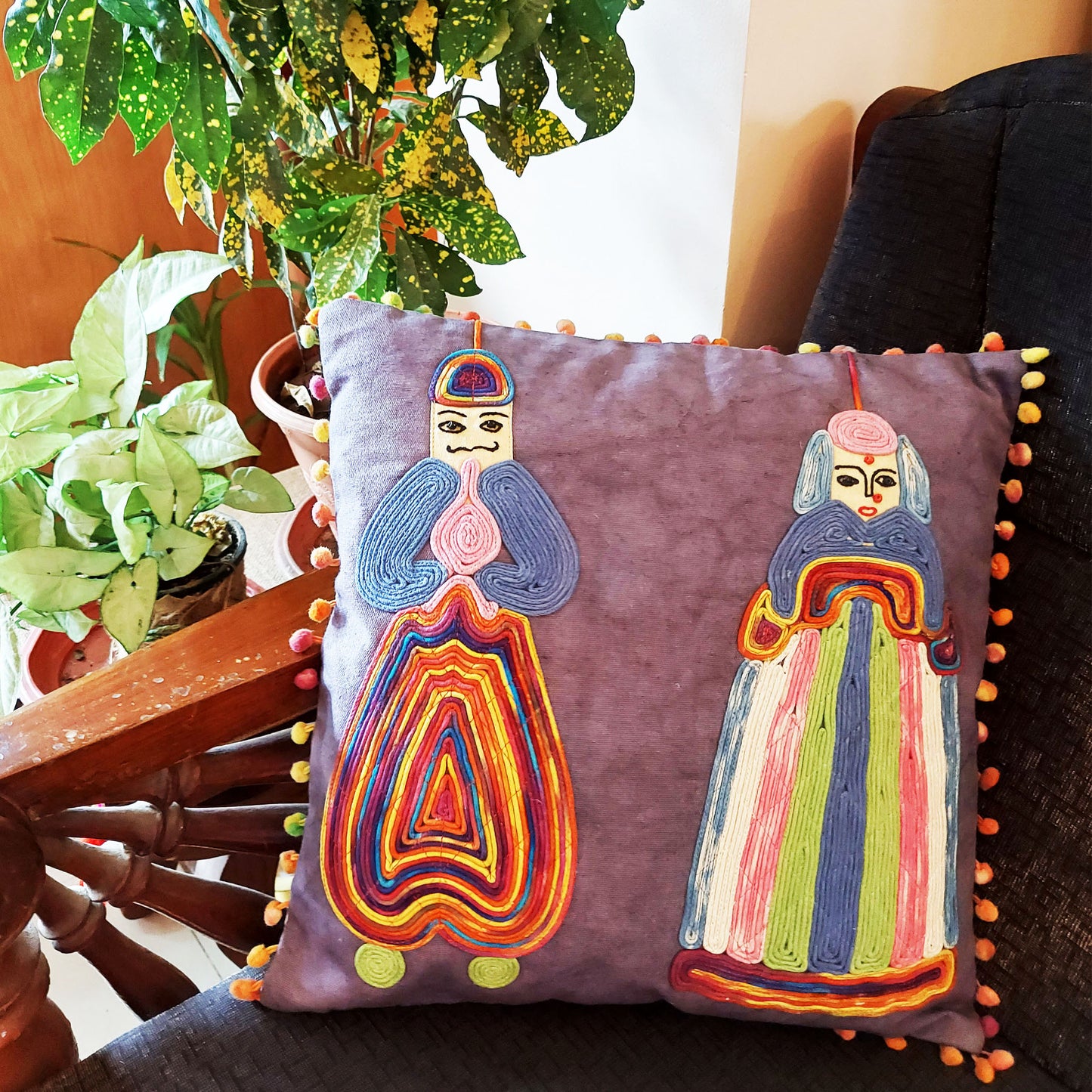 Kathputli Cushion Cover