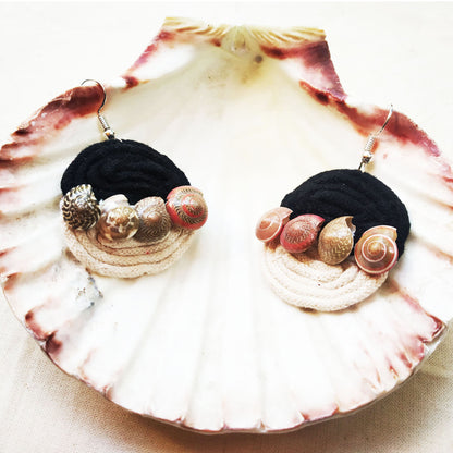 Edgy Shell Earrings