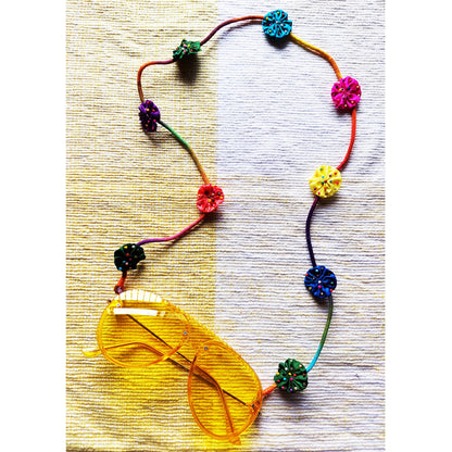 Beaded Flower Eyewear Chain