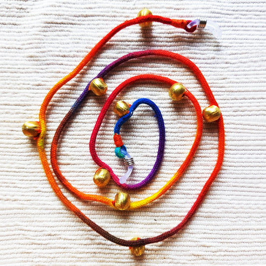 Beaded Gold Eyewear Chain